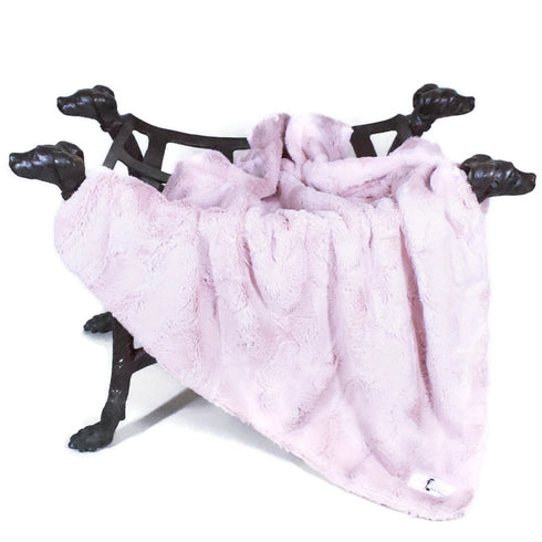 Luxe Dog Blanket Blush