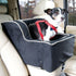 Luxury Highback Console Dog Car Seat Black/Herringbone