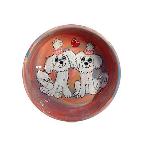 Maltese 3 Dog Bowl