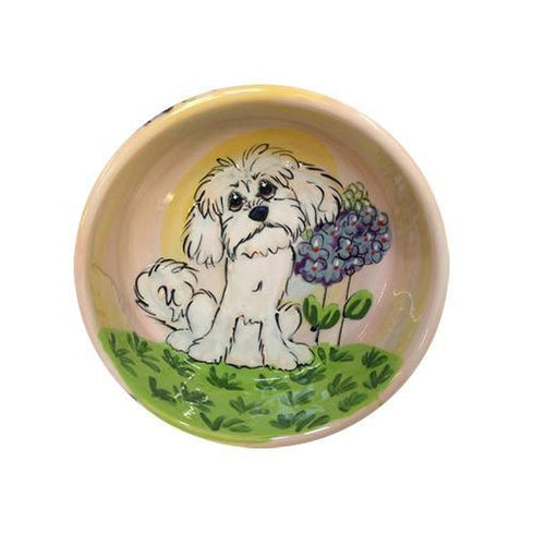 Maltese 8 Dog Bowl