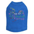 Mardi Gras Mask 5 Rhinestone Dog Tank