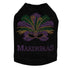 Mardi Gras Mask Rhinestone Dog Tank