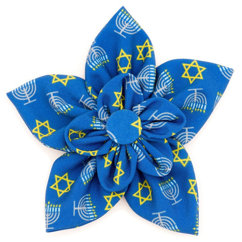 Menorah Dog Collar Flower