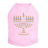 Menorah Rhinestone Dog Tank
