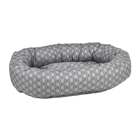 Mercury Micro Jacquard Donut Dog Bed