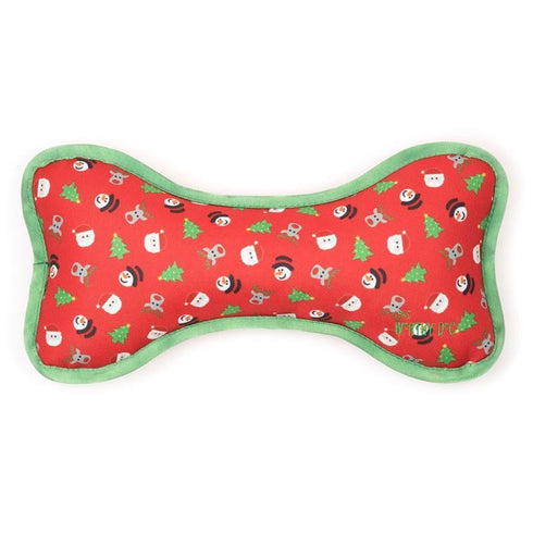 Merry Christmas Bone Dog Toy
