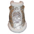 Metallic Silver Dog Coat With Diamond Bling Skull
