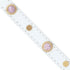 Mini Boho White/Lavender Leather Dog Collar