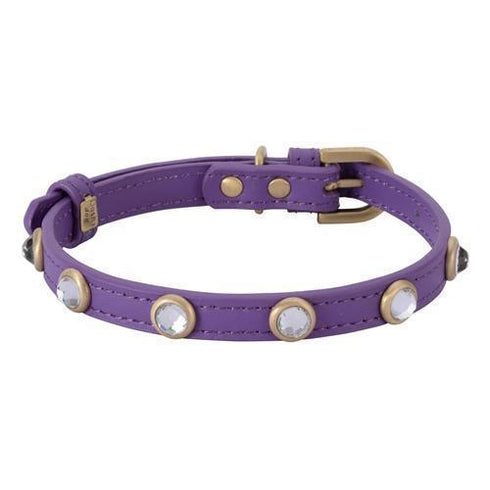Mini Diamond Purple Dog Collar