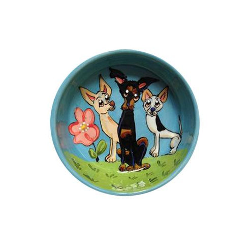 Miniature Pinscher 2 Dog Bowl