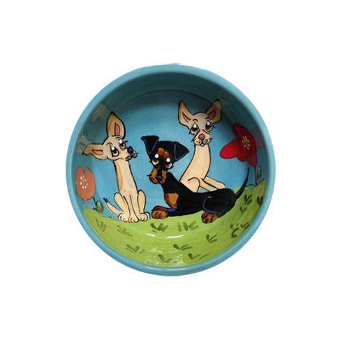 Miniature Pinscher 3 Dog Bowl