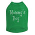 Mommy's Boy Rhinestone Dog Tank
