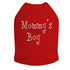 Mommy's Boy Rhinestone Dog Tank