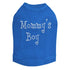 Mommy's Boy Rhinestone Dog Tank