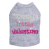 Mommy's Little Valentine Rhinestone Dog Tank