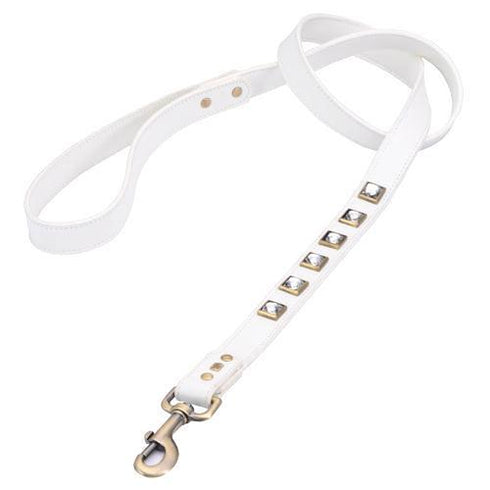 Monte Carlo White Dog Leash