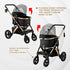 Monza Luxury 3-In-1 Stroller Black