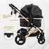 Monza Luxury 3-In-1 Stroller Black