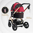 Monza Luxury 3-In-1 Stroller Red