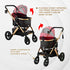 Monza Luxury 3-In-1 Stroller Red