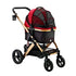 Monza Luxury 3-In-1 Stroller Red