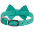 Nouveau Bow Dog Collar Bimini Blue