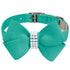 Nouveau Bow Dog Collar Bimini Blue