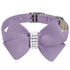 Nouveau Bow Dog Collar French Lavender
