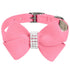 Nouveau Bow Dog Collar Perfect Pink