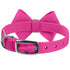 Nouveau Bow Dog Collar Pink Sapphire