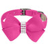Nouveau Bow Dog Collar Pink Sapphire