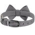 Nouveau Bow Dog Collar Platinum