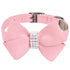 Nouveau Bow Dog Collar Puppy Pink