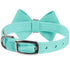 Nouveau Bow Dog Collar Tiffi Blue