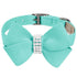 Nouveau Bow Dog Collar Tiffi Blue