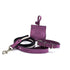 Nubuck Fuchsia Dog Leash