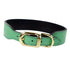Octagon Collection Dog Collar Emerald/Gold 8-10"