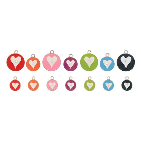 Opaque Pastel Heart Dog ID Tag