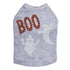 Orange Glitter Boo With Rhinestone Ghost Dog Tank