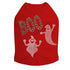 Orange Glitter Boo With Rhinestone Ghost Dog Tank