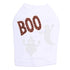Orange Glitter Boo With Rhinestone Ghost Dog Tank