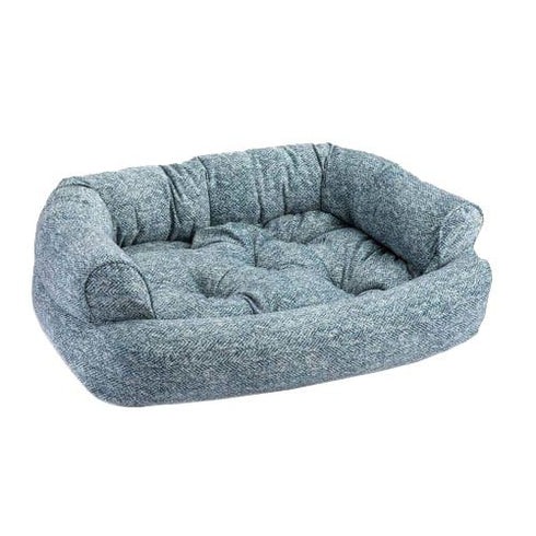Overstuffed Luxury Dog Sofa Bed Palmer Indigo