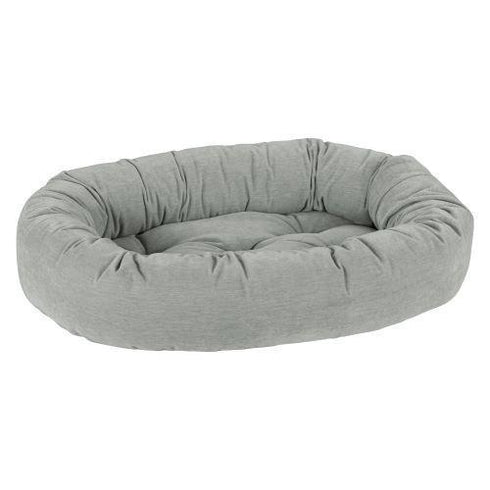 Oyster Microvelvet Donut Dog Bed