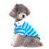 PP Stripe Dog Polo Blue Large