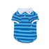 PP Stripe Dog Polo Blue Large