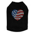 Patriotic Heart #2 Rhinestone Dog Tank