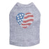 Patriotic Heart #2 Rhinestone Dog Tank