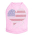 Patriotic Heart #3 Rhinestone Dog Tank