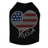 Patriotic Heart #3 Rhinestone Dog Tank