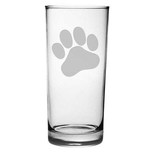 Paw Print Cooler Glasses, Set Of 4